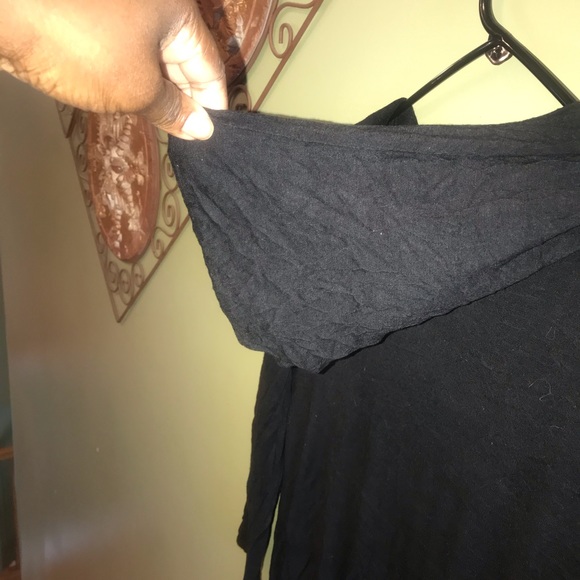 American City Wear Black Hoodie w/Split sides Size XL - Picture 3 of 5